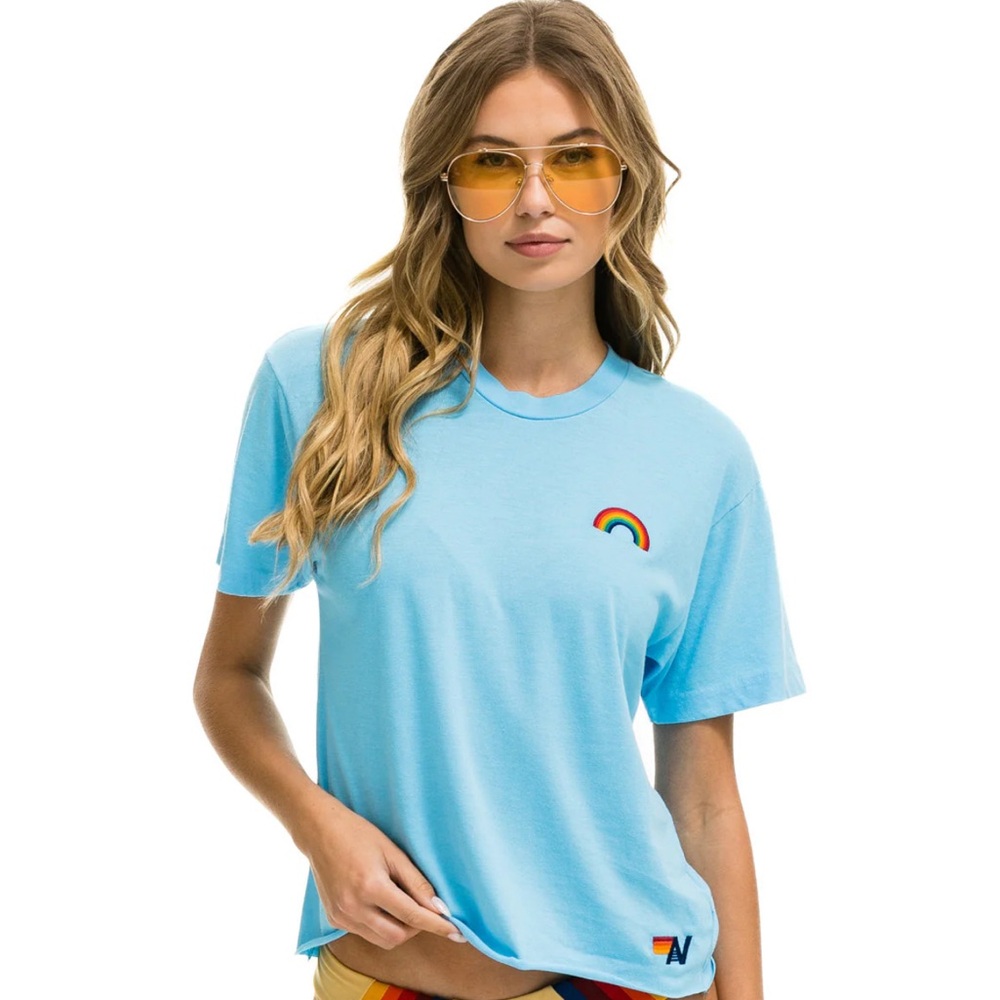 Aviator nation rainbow tee